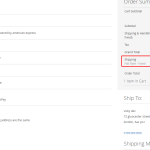 Shipping Rules Checkout page