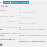 General setting credit points plugin