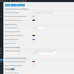Style setting Credit points plugin