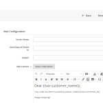 Magento2 email rules Bootsgrid