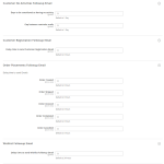 Followup mail configuration