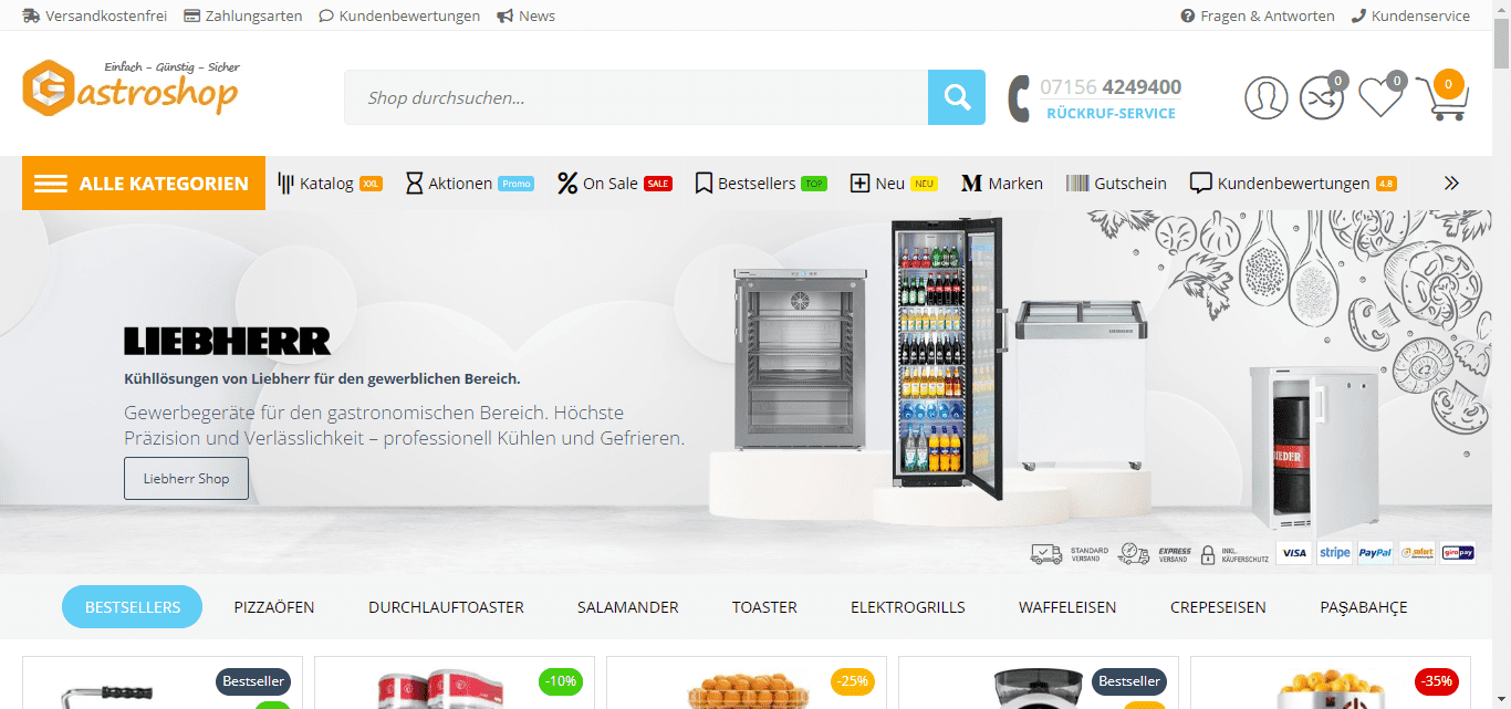 Gastroshop-XXL-Gastronomiebedarf-Onlineshop-Versandkostenfrei