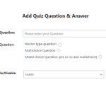 Wordpress Product quiz plugin
