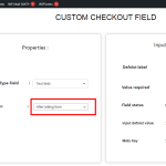 Woocommerce Custom chekout Field